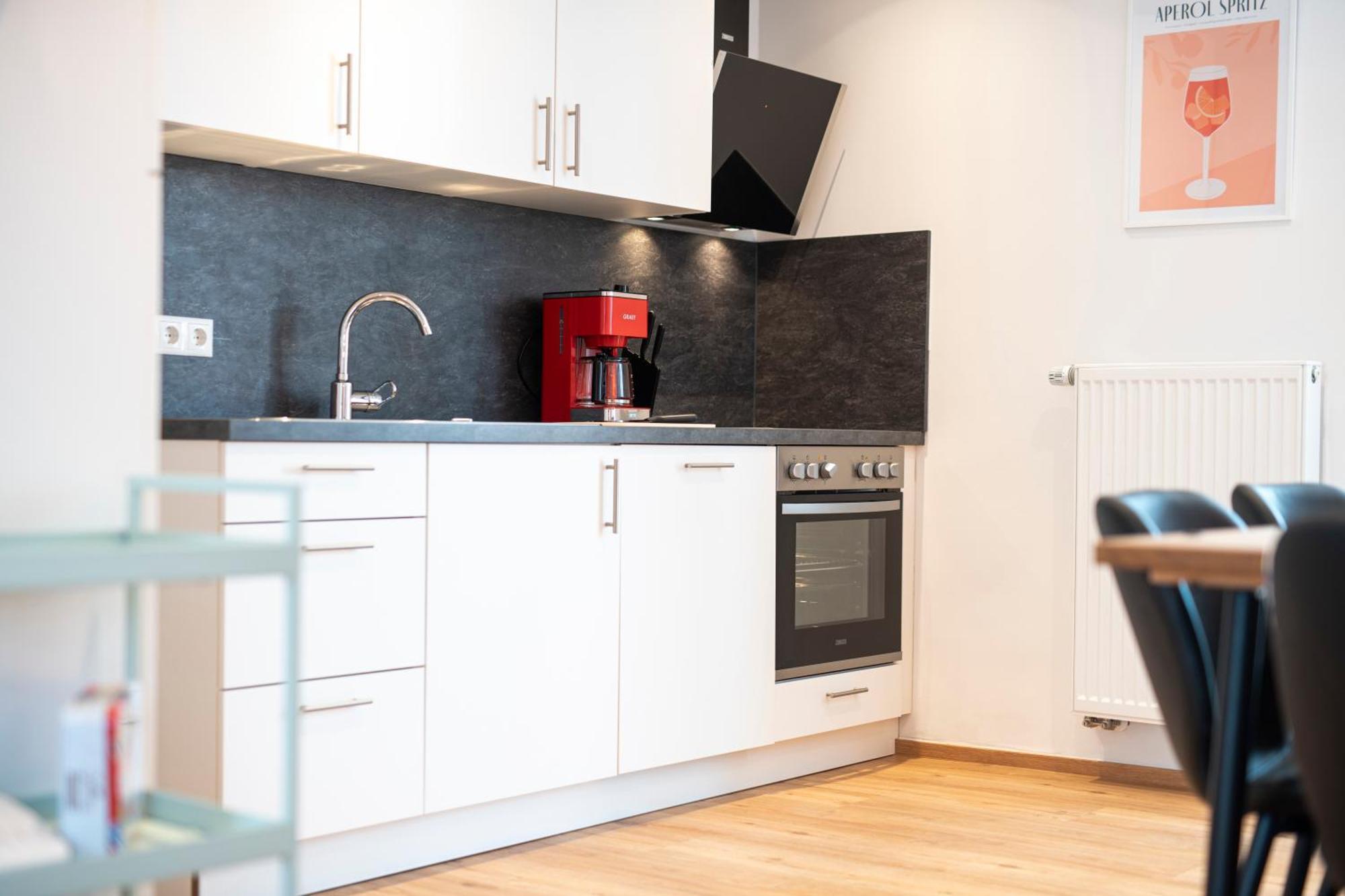 Bunter Hund Apartments - Zentrales Apartment, Parkplatz, Wintergarten, Kinderzimmer 罗滕堡 外观 照片